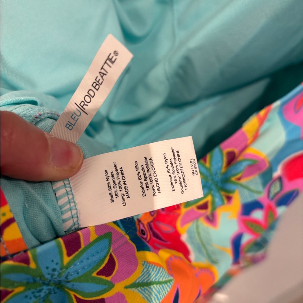 Bleu Rod Beattie Multicolor Floral One Piece Swimsuit - Picture 3 of 5